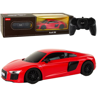Auto R/C Audi R8 1:24 Rastar Czerwone