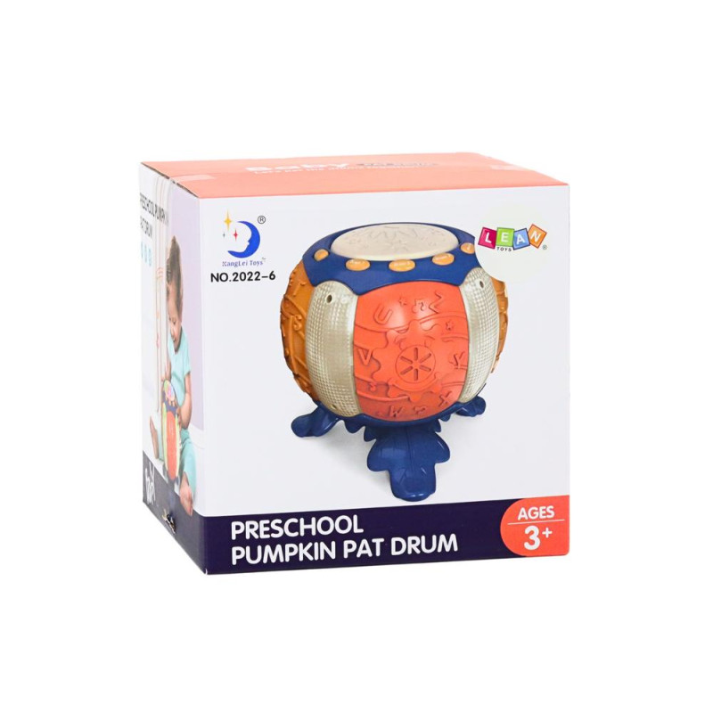 Dynia Edukacyjna Interaktywna Muzyczna Światła Dźwięki Pomarańczowy