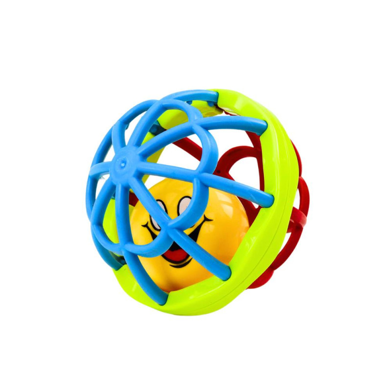 Piłeczka Sensoryczna Grzechotka Gumowa Kolorowa