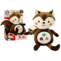 Pluszowa Wiewiórka Interaktywna Edukacyjna Usypiacz Przytulanka Melodie