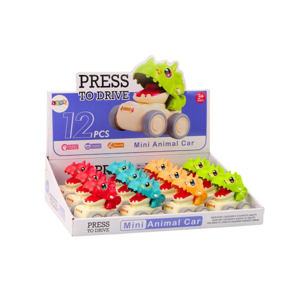 Autko Dinozaur Triceratops Napęd Na Nacisk 4 Rodzaje