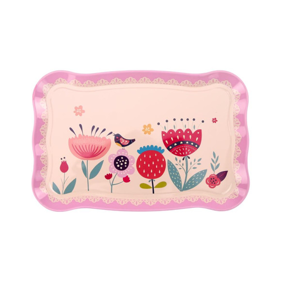 Zestaw Do Kawy Herbaty Filiżanki Czajnik Taca Różowy Kawiarnia 12 ele.