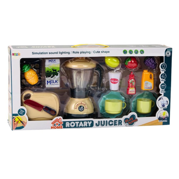 Zestaw Elektryczny Blender Owoce Do Krojenia Światła Dźwięki