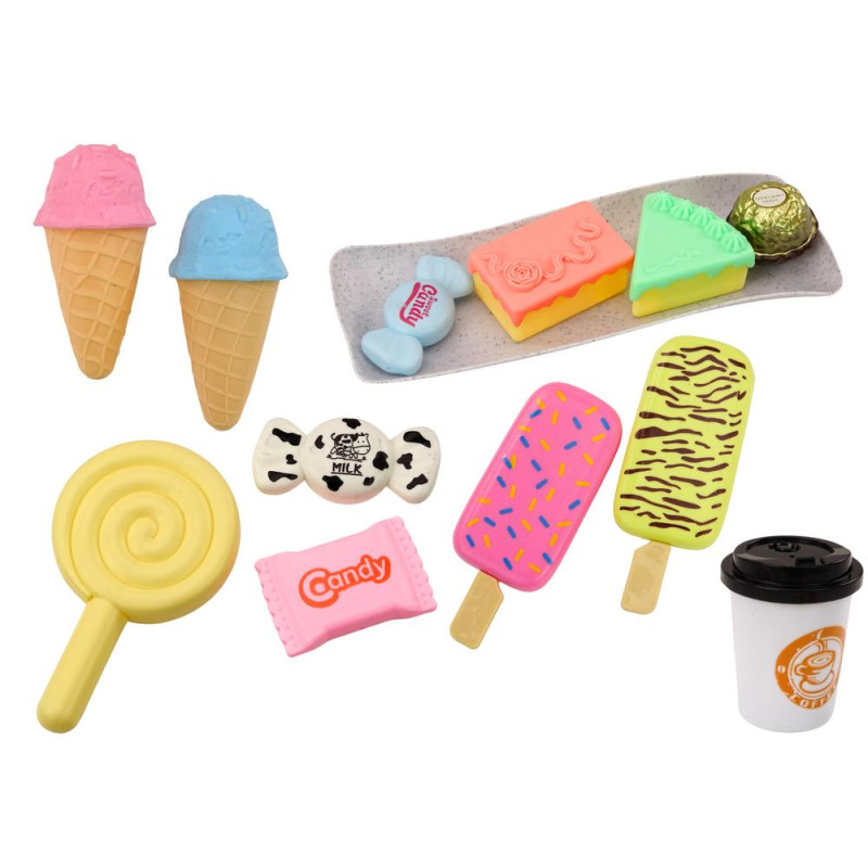 Cukiernia Kawiarnia Zestaw Słodycze Figurki Kawa Ciasto 25 ele.