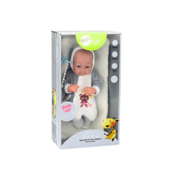 Lalka Bobas Ze Smoczkiem Kocyk Body Akcesoria Zestaw 35 cm Lalka Bobas Ze Smoczkiem Kocyk Body Akcesoria Zestaw 35 cm