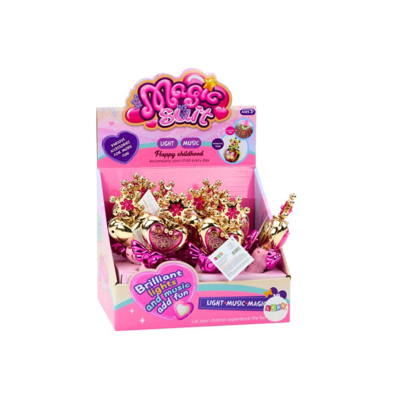 Różdżka Księżniczki Kolorowe Światła Dźwięki Różowa