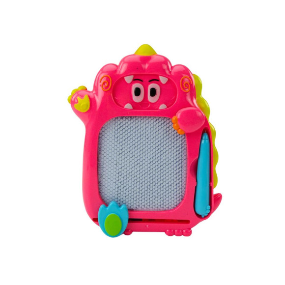 Tablica Do Rysowania Gra Kieszonkowa 2w1 Dinozaur Różowy