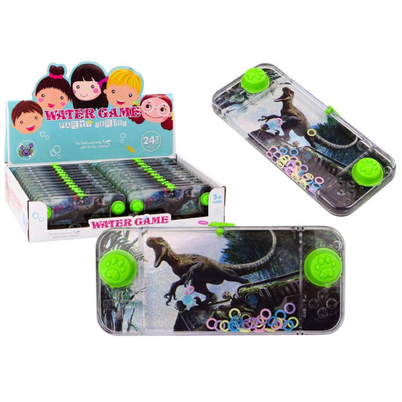 Gra Wodna Zręcznościowa Dinozaur Welociraptor Konsola Pad Zielony