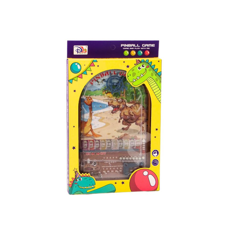 Gra Zręcznościowa Pinball Dinozaury Stojak Brązowy