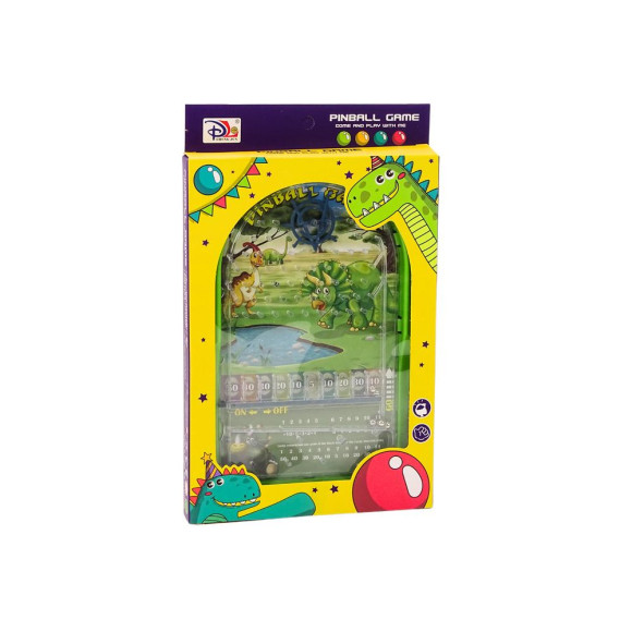 Gra Zręcznościowa Pinball Dinozaury Stojak Zielony