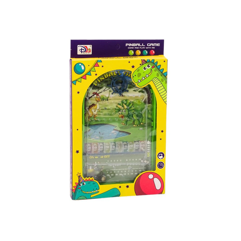 Gra Zręcznościowa Pinball Dinozaury Stojak Zielony