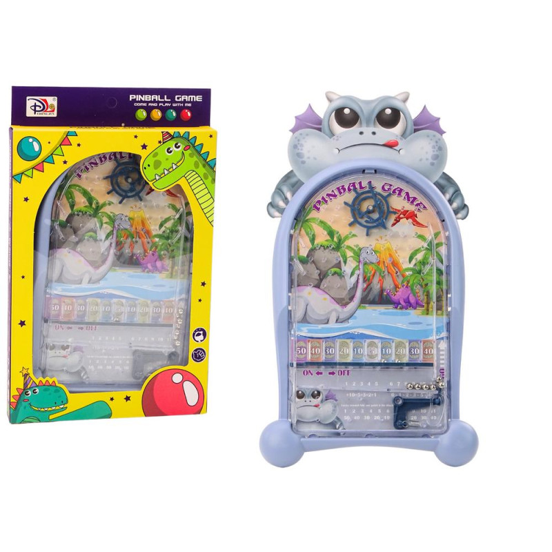Gra Zręcznościowa Pinball Dinozaury Smok Stojak Niebieski