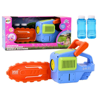 Maszynka Do Baniek Mydlanych Piła Łańcuchowa Niebieska