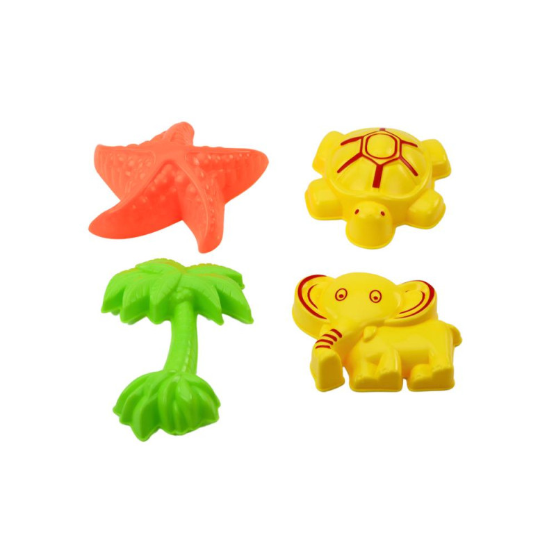 Zestaw Do Piasku Młynek Łopatka Grabki Konewka Foremki Wiaderko 10 el.