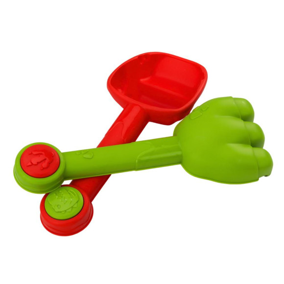 Zestaw Do Piasku Wiaderko Z Prysznicem Łopatka Grabki Foremki Dinozaury