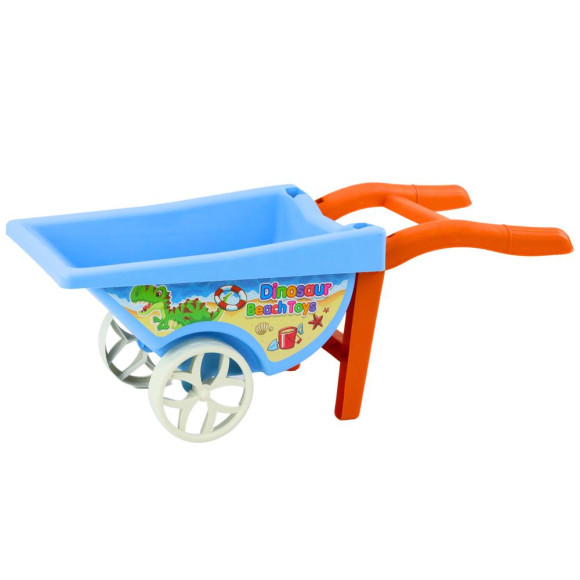 Zestaw Zabawek Do Piasku Toczka Sześć Foremek Konewka Dinozaury