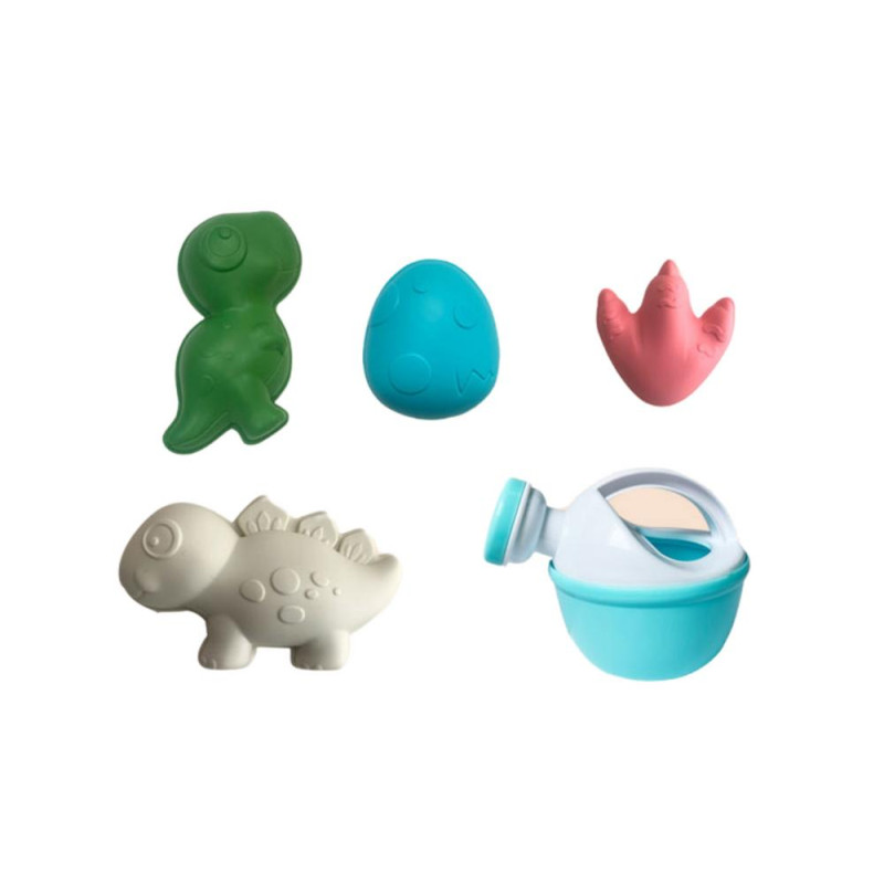 Zestaw Zabawek Do Piasku Wywrotka Wiaderko Foremki Dinozaury