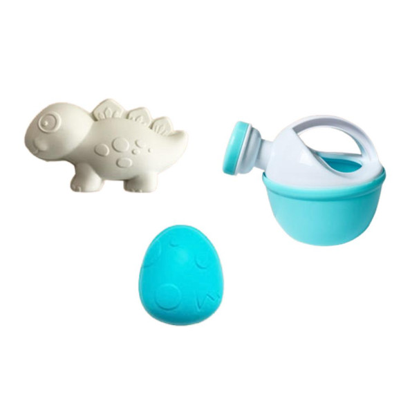 Zestaw Zabawek Do Piasku Młynek Wiaderko Foremki Dinozaury