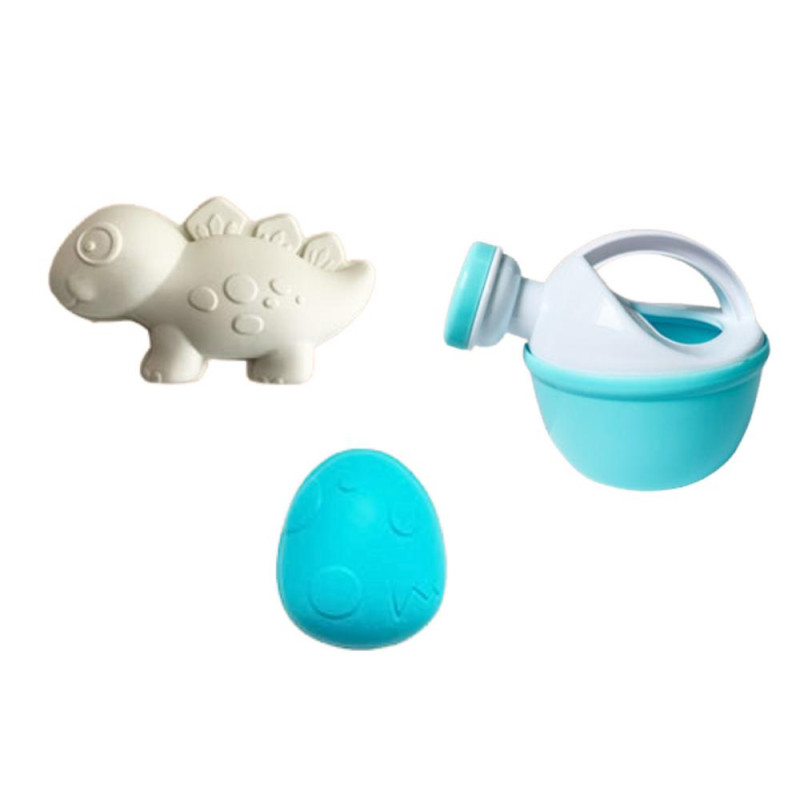 Zestaw Zabawek Do Piasku Młynek Wiaderko Foremki Dinozaury