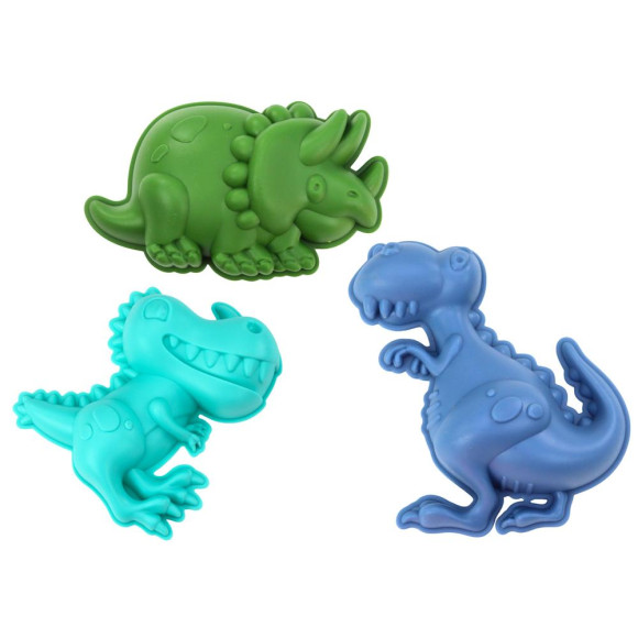 Zestaw Do Piasku Dinozaury Wiaderko Jajo Grabki Łopatka Foremki