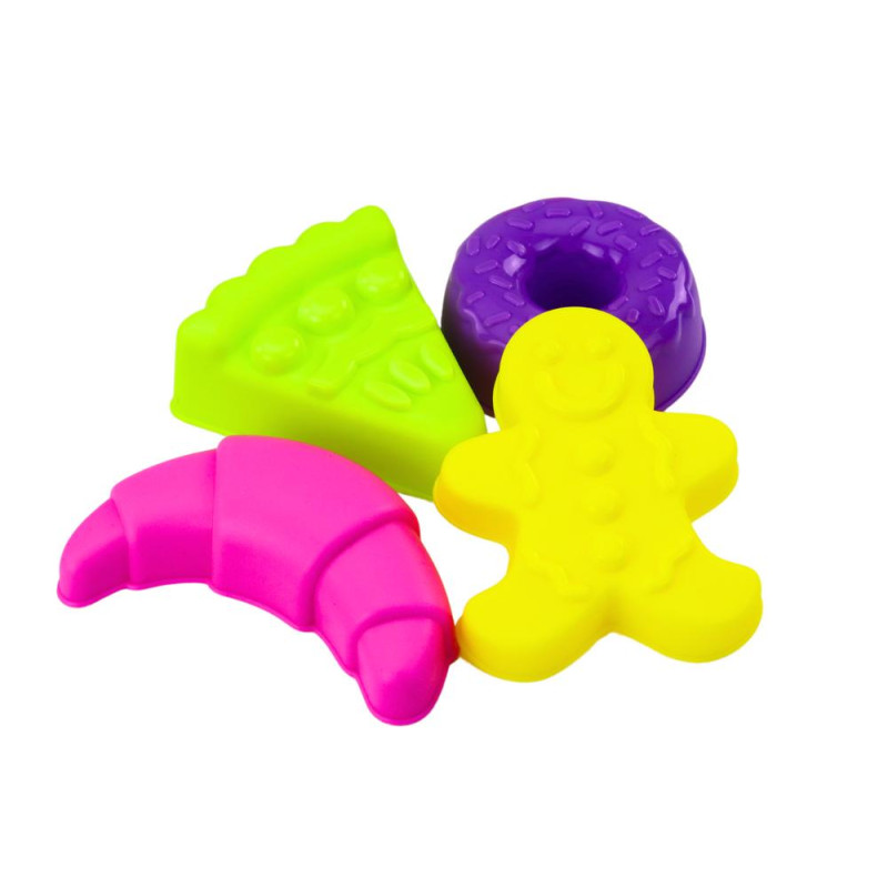 Zestaw Do Piasku Wiaderko Konewka Foremki Różowe Słodkości 8 ele.