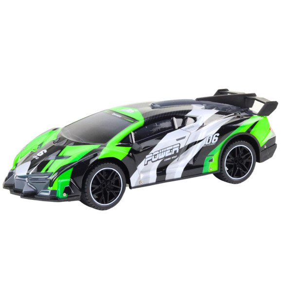 Auto Sportowe Zdalnie Sterowane RC 1:10 25km/h Światła Zielony