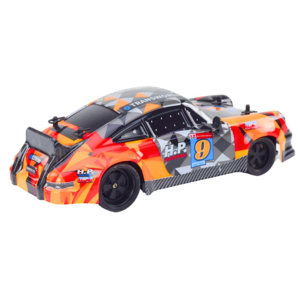 Autko Zdalnie Sterowane RC 1:18 Gumowe Koła Drift Pomarańczowy