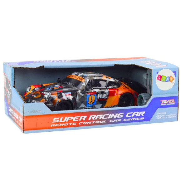 Autko Zdalnie Sterowane RC 1:18 Gumowe Koła Drift Pomarańczowy