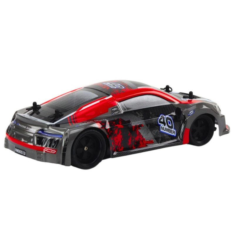 Autko Zdalnie Sterowane RC 1:18 Gumowe Koła Drift Czerwony