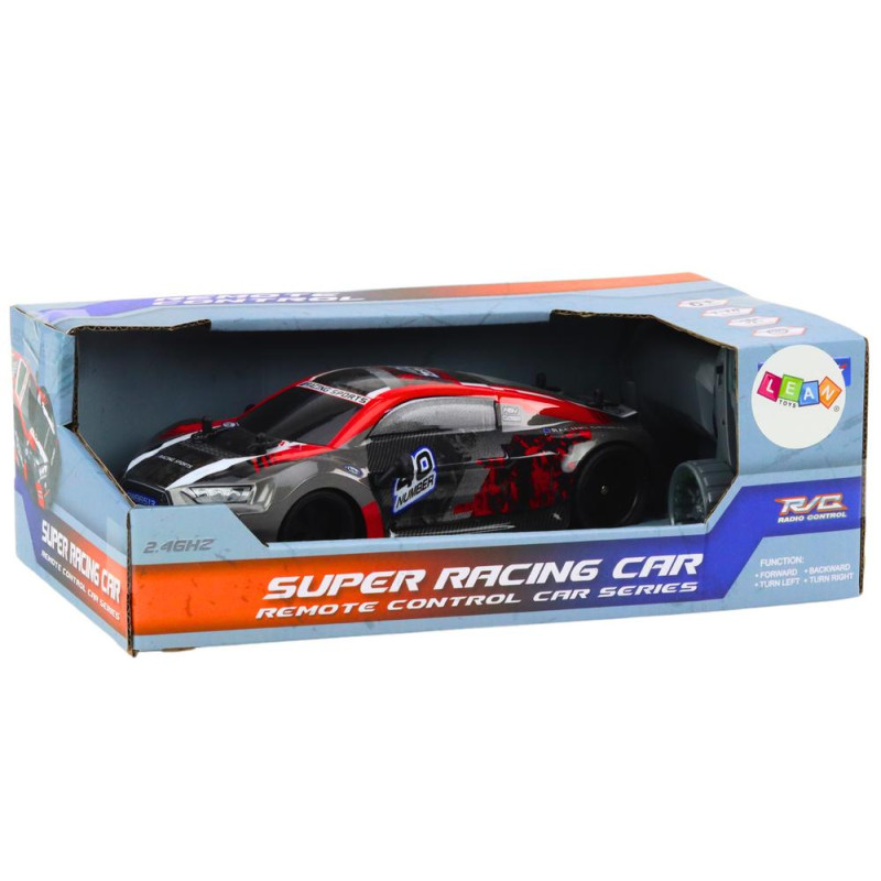 Autko Zdalnie Sterowane RC 1:18 Gumowe Koła Drift Czerwony