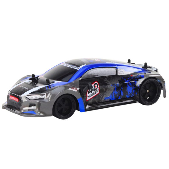 Autko Zdalnie Sterowane RC 1:18 Gumowe Koła Drift Niebieski