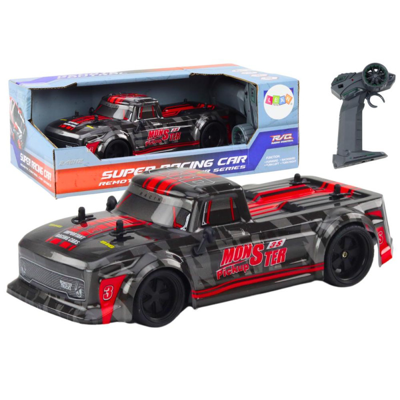 Zdalnie Sterowane Auto Pick-Up RC 1:18 Gumowe Opony Czerwony