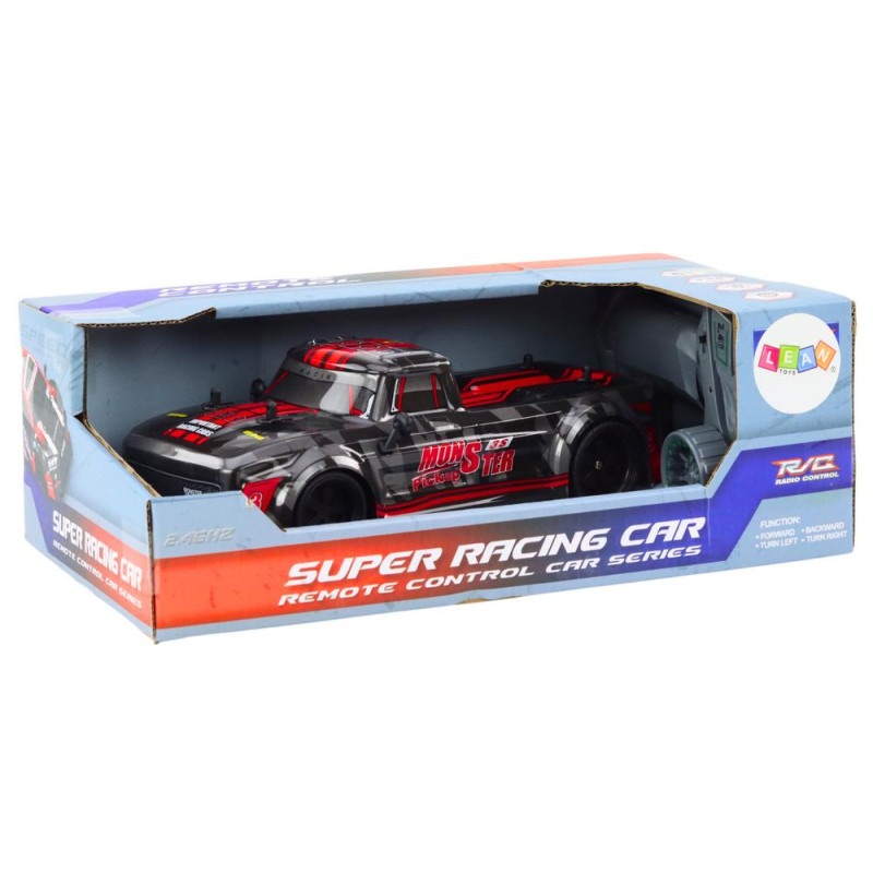 Zdalnie Sterowane Auto Pick-Up RC 1:18 Gumowe Opony Czerwony