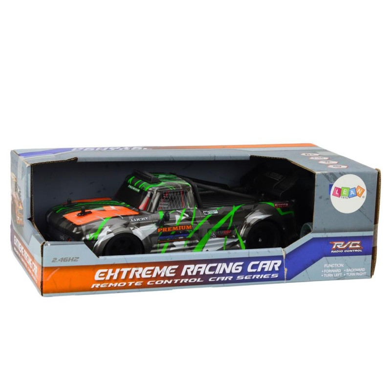 Autko Zdalnie Sterowane RC 1:16 Gumowe Koła Drift Siwo-Zielone