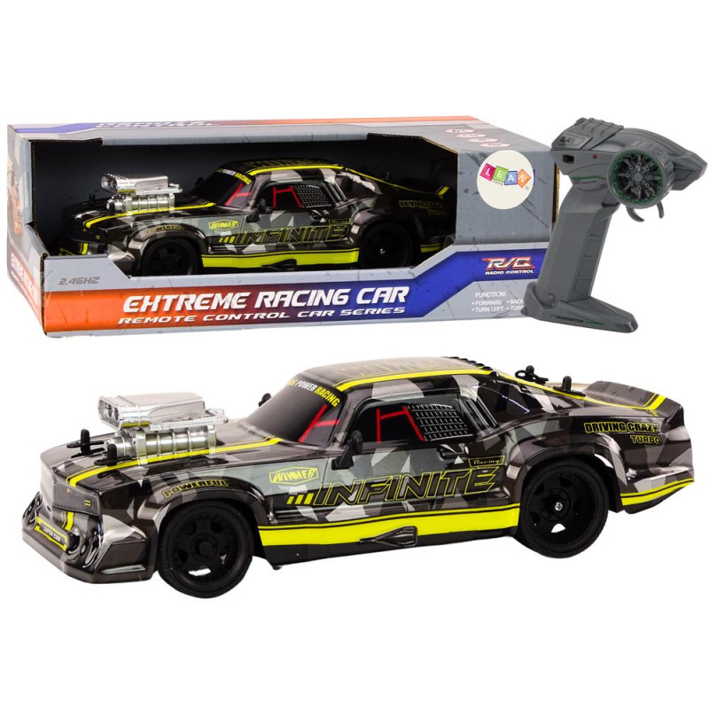 Autko Zdalnie Sterowane RC 1:16 Gumowe Koła Drift Czarny
