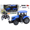 Traktor Zdalnie Sterowany RC 2.4G Dźwięki Niebieski