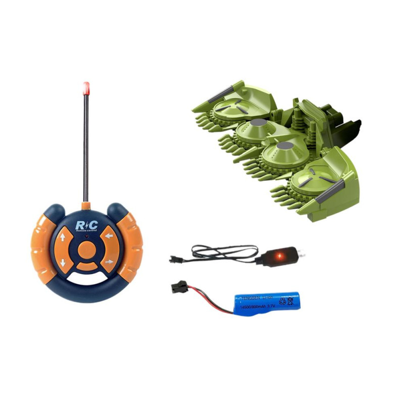 Kombajn Maszyna Rolnicza Zbożowa RC Zdalnie Sterowana Przyczepa Zielona