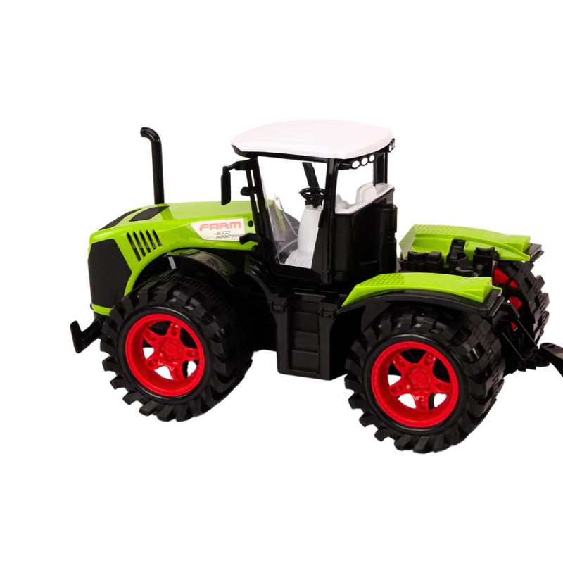 Traktor Farmerski Z Przyczepą Na Drewno 9 Bali Drzewa Napęd Zielony