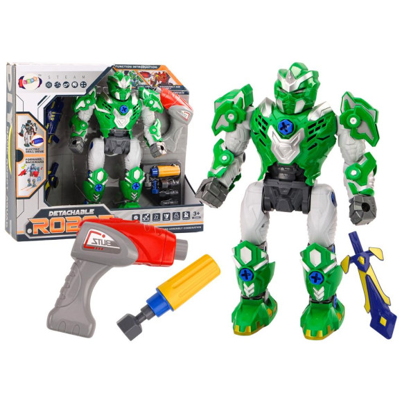 Robot Do Skręcania Broń Wiertarka Śrubokręt Światła Dźwięk Zielony Robot Do Skręcania Broń Wiertarka Śrubokręt Światła Dźwięk Zielony