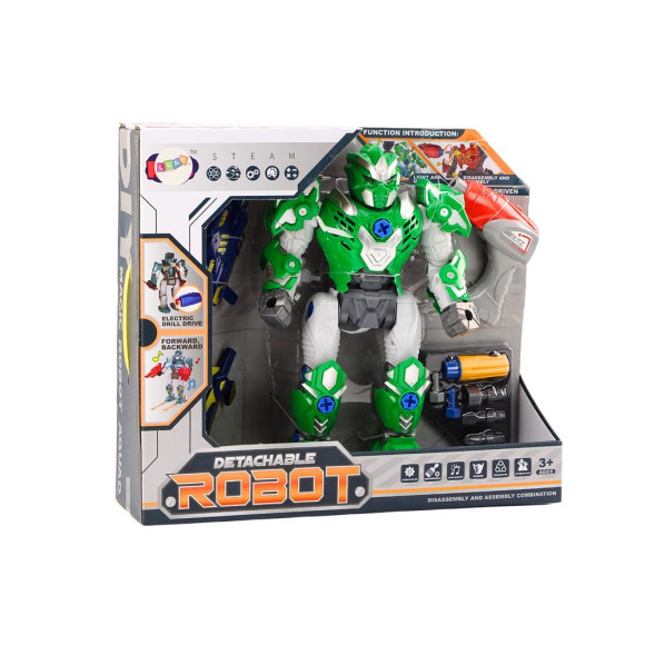 Robot Do Skręcania Broń Wiertarka Śrubokręt Światła Dźwięk Zielony Robot Do Skręcania Broń Wiertarka Śrubokręt Światła Dźwięk Zielony