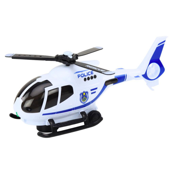 Helikopter Policyjny Śmigłowiec Jeżdżący Światła Dźwięki