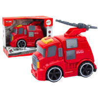 Straż Pożarna Wóz Strażacki Armatka Dźwięki Światła Napęd Czerwony