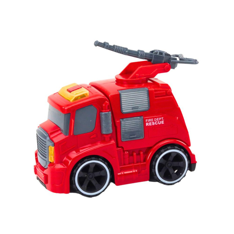 Straż Pożarna Wóz Strażacki Armatka Dźwięki Światła Napęd Czerwony