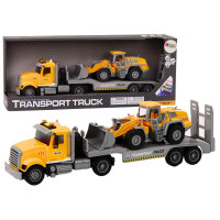 Ciężarówka Lora Koparka Światła Dźwięki Napęd Żółty