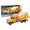 Ciężarówka Żółta Betoniarka Z Napędem Frykcyjnym Efekty Świetlne i Dźwiękowe