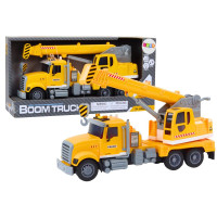 Ciężarówka Żółty Dźwig Z Napędem Frykcyjnym Efekty Świetlne i Dźwiękowe