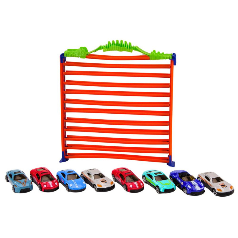 Tor Samochodowy Parking 2w1 Garaż Resoraki Pętla 360* Zestaw