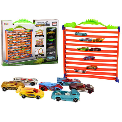 Garaż Parking Tor Samochodowy 2w1  Resoraki Pętla 360* Zestaw