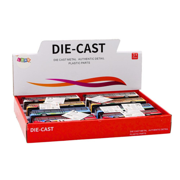 Autobus Miejski Z Napędem Frykcyjnym 15cm Metalowy