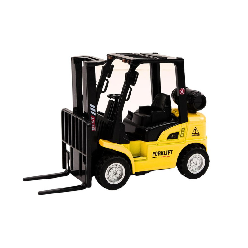 Wózek Widłowy Napęd Frykcyjny Metalowy Żółty